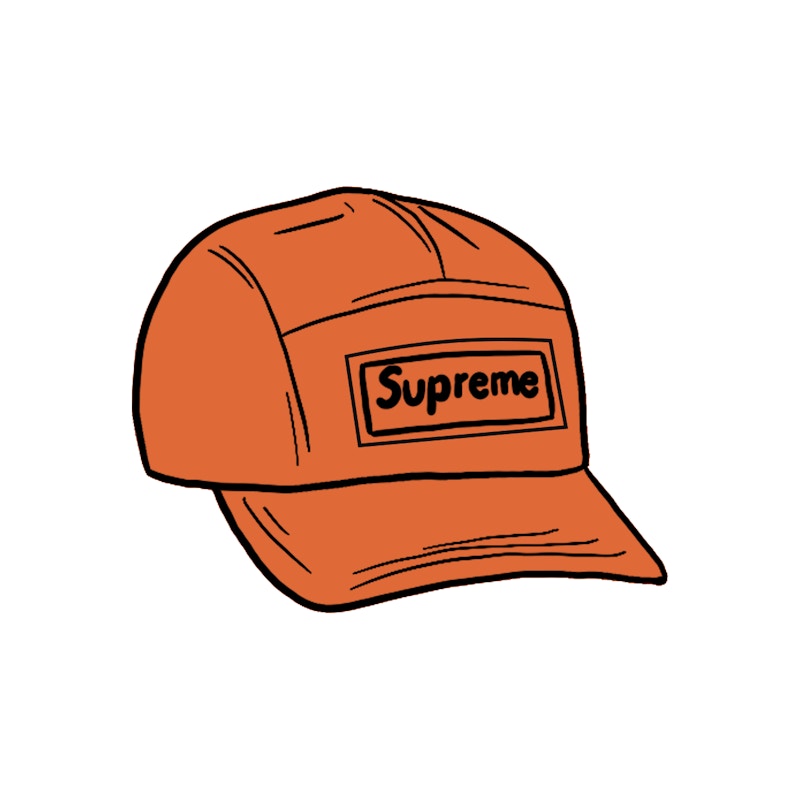 Buy 슈프림 리플렉티브 스펙클 캠프캡 오렌지 

