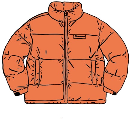 Supreme Reflective Speckled Down Jacket Orange Buy Supreme Reflective Speckled Down Jacket Orange