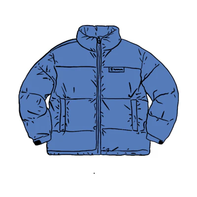 Supreme Reflective Speckled Down Jacket Royal
