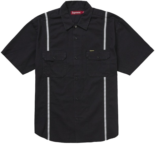 supreme-reflective-stripe-s-s-work-shirt-black