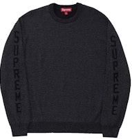 Supreme Reflective Sweater Black Supreme Reflective Sweater Black