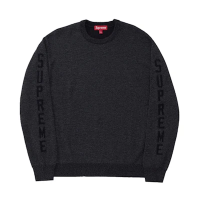 Supreme Reflective Sweater Black