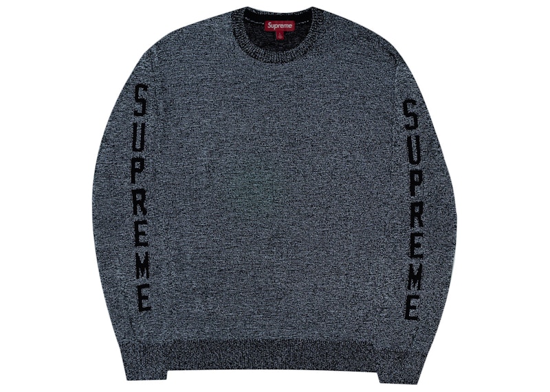 Order Supreme Sweater Hitam Reflektif