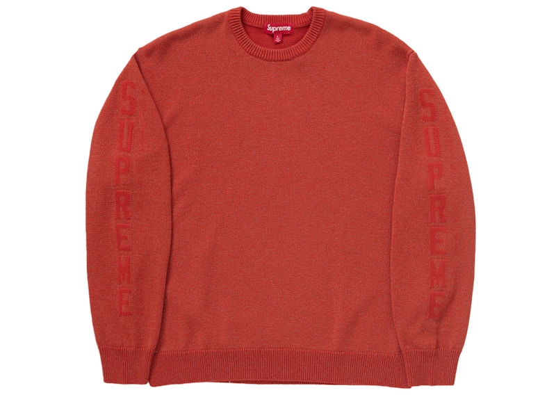 Buy Supreme Reflective Sweater Orange