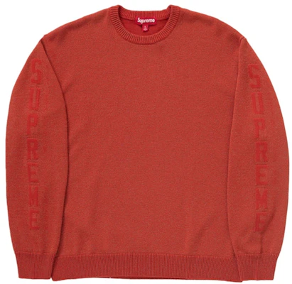 Supreme Reflective Sweater Orange Buy Supreme Reflective Sweater Orange