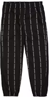 Supreme Reflective Text Track Pant Black