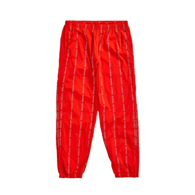 Supreme Reflective Text Track Pant Orange