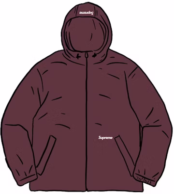 Supreme Jaket Zip Berkerudung Reflektif Ungu Buy Supreme Jaket Zip Berkerudung Reflektif Ungu