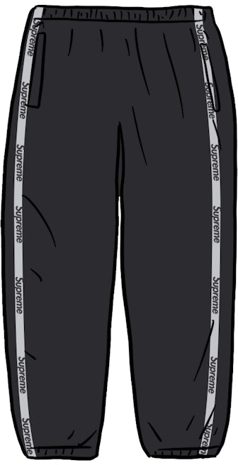supreme-reflective-zip-track-pant-black