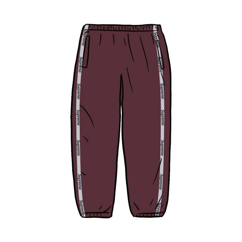 Buy Supreme Reflective Zip Track Pant Purple - Novelship