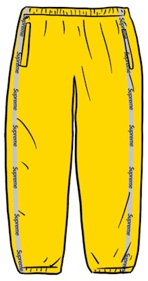 Supreme Reflective Zip Track Pant Yellow Buy Supreme Reflective Zip Track Pant Yellow