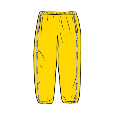 Supreme Reflective Zip Track Pant Yellow