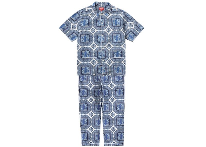 Supreme Regency Pajama Set 'Blue'