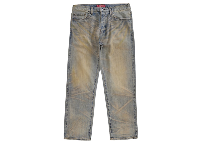 Buy Supreme 常规牛仔裤 (FW25) 暗脏靛蓝