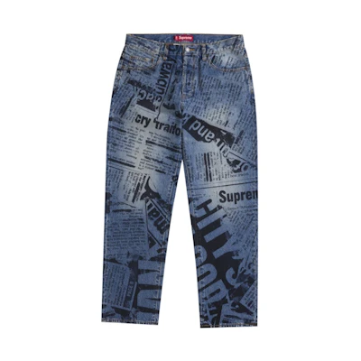 Supreme Regular Jean (SS25) Newspaper