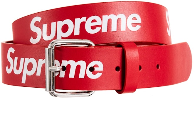 Supreme Repeat Leather Belt Red Buy Supreme Repeat Leather Belt Red