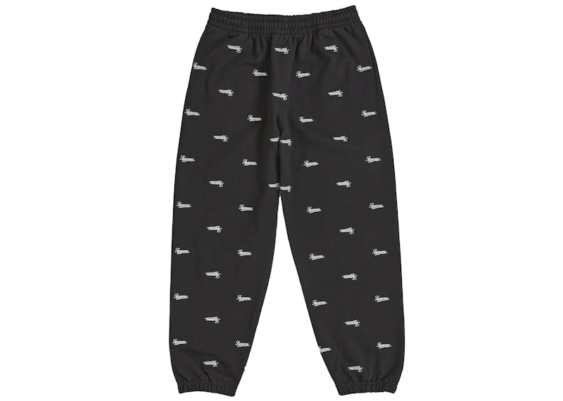 Supreme Repeat Script Sweatpant Black