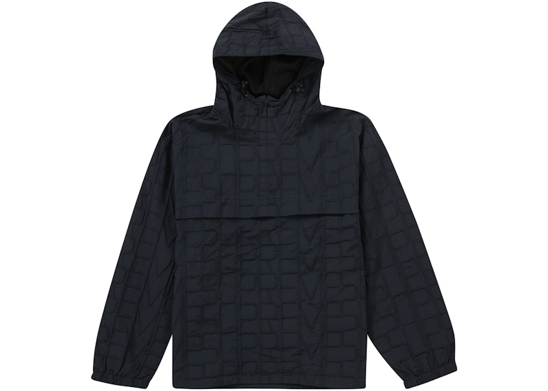 Supreme Repeat Stitch Anorak Black