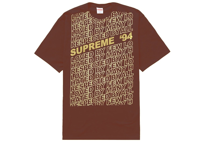 Buy Supreme 尊敬T (ブラウン)
