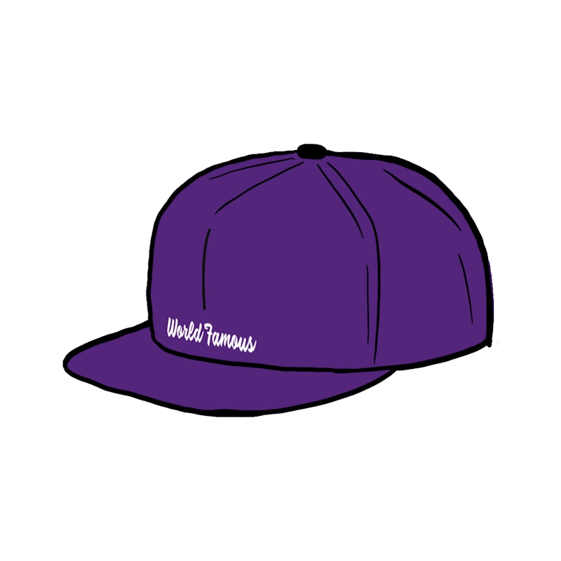 Buy Supreme Topi Logo Terbalik New Era Ungu