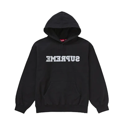 Supreme Reverse Hooded Sweatshirt (SS25) Black