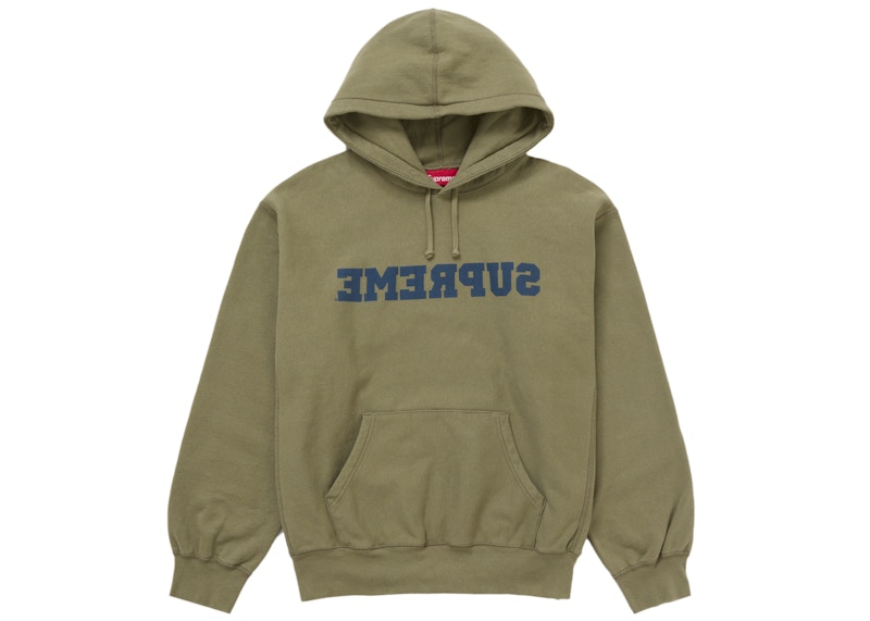 Supreme Reverse Hooded Sweatshirt (SS25) Dusty Olive