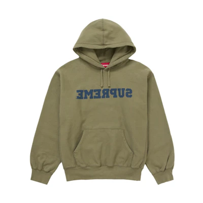 Supreme Reverse Hooded Sweatshirt (SS25) Dusty Olive