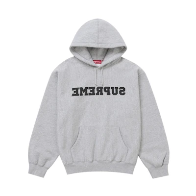 Supreme Reverse Hooded Sweatshirt (SS25) Heather Grey