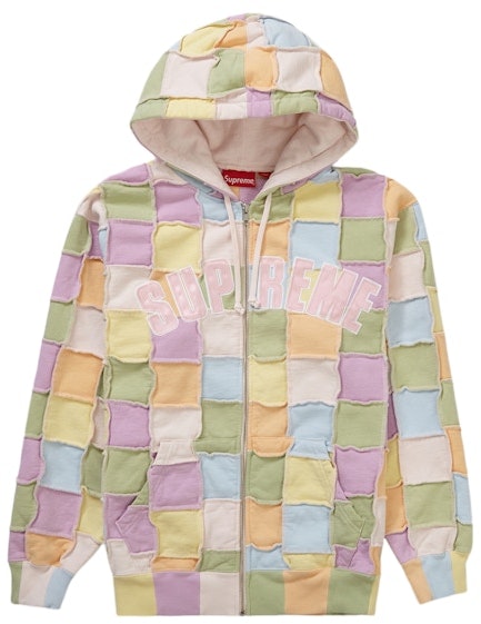 supreme-reverse-patchwork-zip-up-hooded-sweatshirt-multicolor
