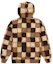 Order Sudadera con Capucha Supreme Reverse Patchwork Marrón con Cremallera.