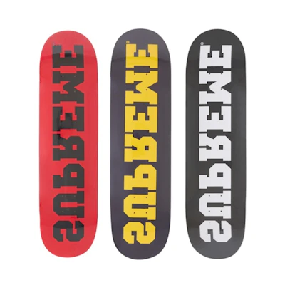 Supreme Reverse Skateboard Deck Set Multicolor