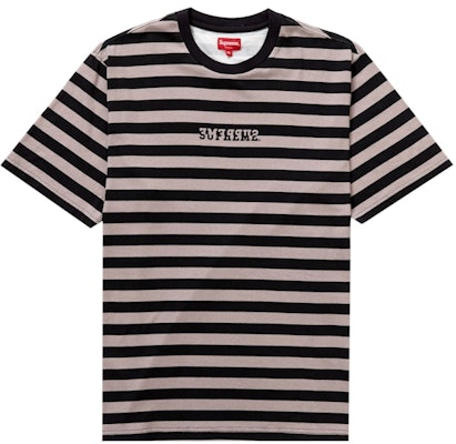 Supreme 反轉條紋短袖上衣 黑色 Buy Supreme 反轉條紋短袖上衣 黑色