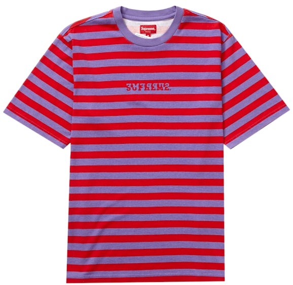 supreme-reverse-stripe-s-s-top-red