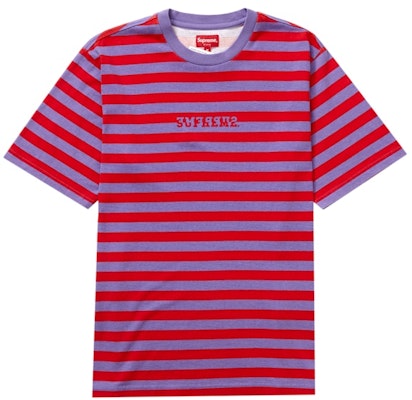 Supreme Reverse Stripe S/S Top Red Buy Supreme Reverse Stripe S/S Top Red