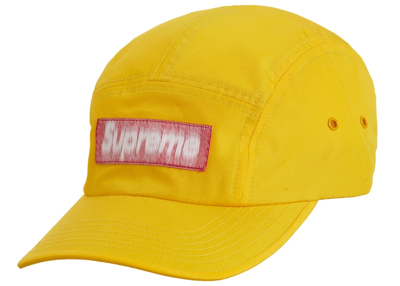 Supreme Reversed Label Camp Cap Yellow