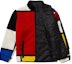 Lookbook Supreme Reversible Colorblocked Fleece Jacket Red