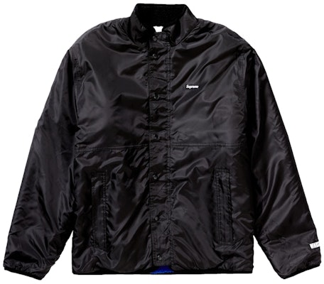 Supreme Reversible Colorblocked Fleece Jacket Red Shop Supreme Reversible Colorblocked Fleece Jacket Red