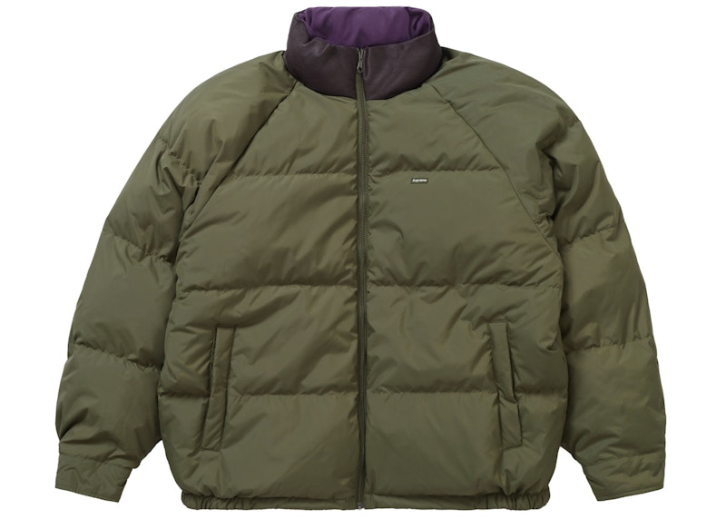 Supreme Reversible Down Puffer Jacket Purple