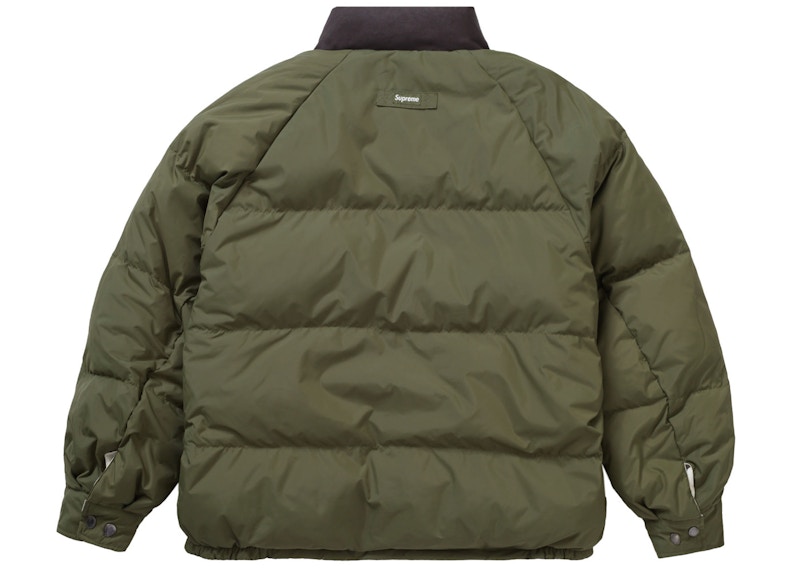 Lookbook Supreme紫色可翻转羽绒夹克