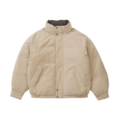 Supreme Reversible Down Puffer Jacket Tan