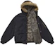 Order Supreme Reversible Faux Fur Hooded Work Jacket Black