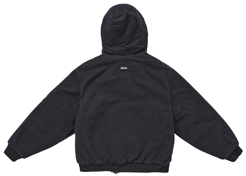 Supreme Reversible Faux Fur Hooded Work Jacket Black 圖 3