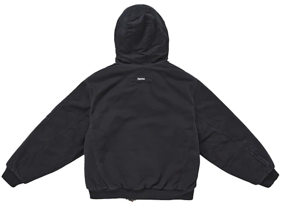 Supreme Reversible Faux Fur Hooded Work Jacket Black Lookbook Supreme Reversible Faux Fur Hooded Work Jacket Black