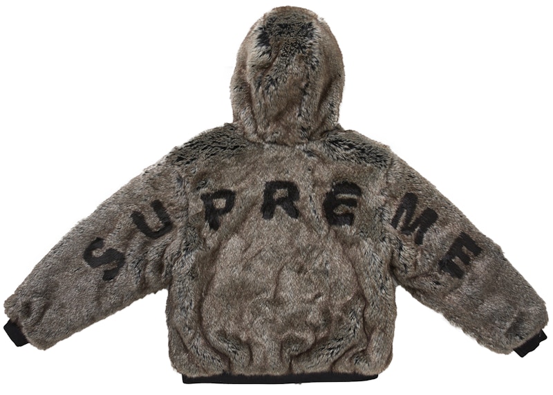 Supreme Reversible Faux Fur Hooded Work Jacket Black 圖 5