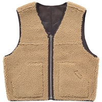 Supreme 可翻轉人造羊羔毛工作背心 棕色 Lookbook Supreme 可翻轉人造羊羔毛工作背心 棕色