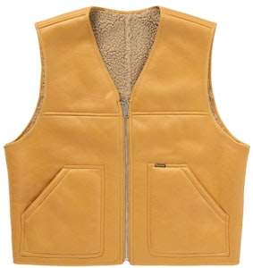 Supreme Reversible Faux Shearling Work Vest Kuning Buy Supreme Reversible Faux Shearling Work Vest Kuning