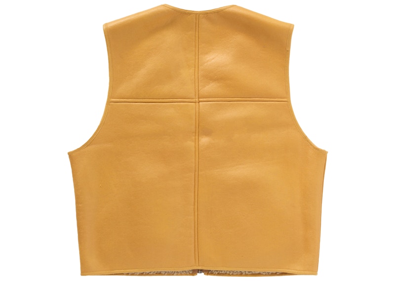 Order Supreme Rompi Kerja Reversible Faux Shearling Kuning