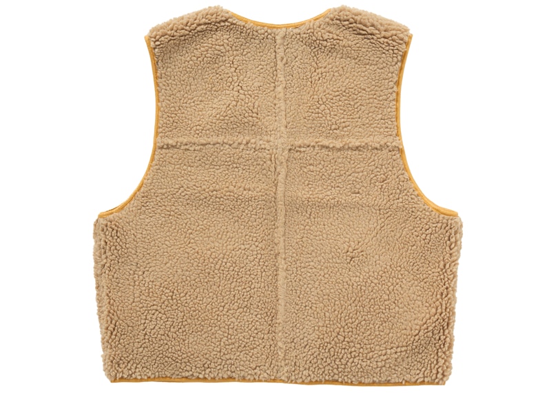 Shop Supreme Rompi Kerja Reversible Faux Shearling Kuning