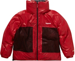 Supreme Jaket Puff Bulu Ringan Boleh Balik Merah Lookbook Supreme Jaket Puff Bulu Ringan Boleh Balik Merah