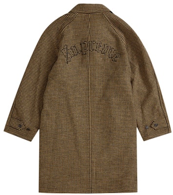 Supreme Reversible Houndstooth Overcoat Black Lookbook Supreme Reversible Houndstooth Overcoat Black